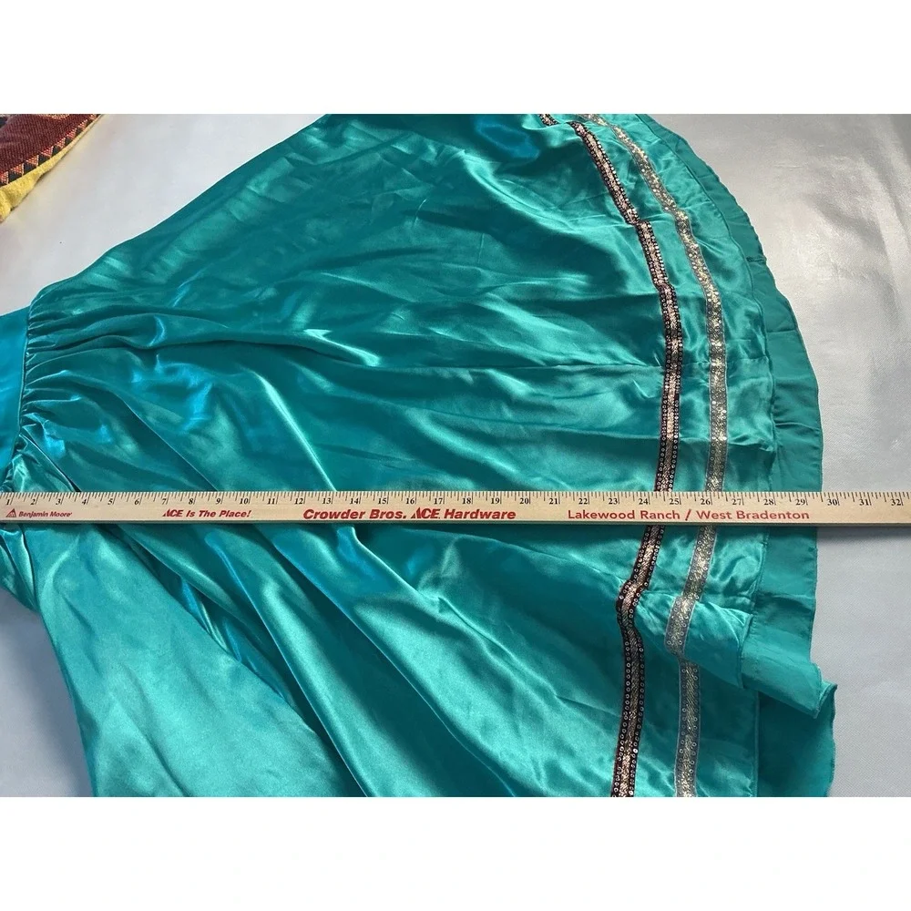 Weissman Dance Costume Sm Adult Teal Lace Halloween Fairy Princess Cosplay Dress